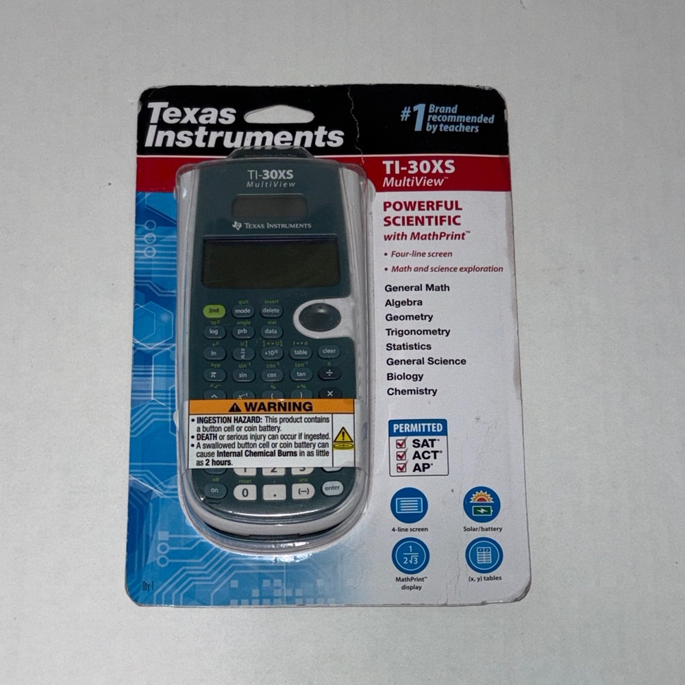 Texas Instruments TI-30XS MultiView Calculator - Gray and White New